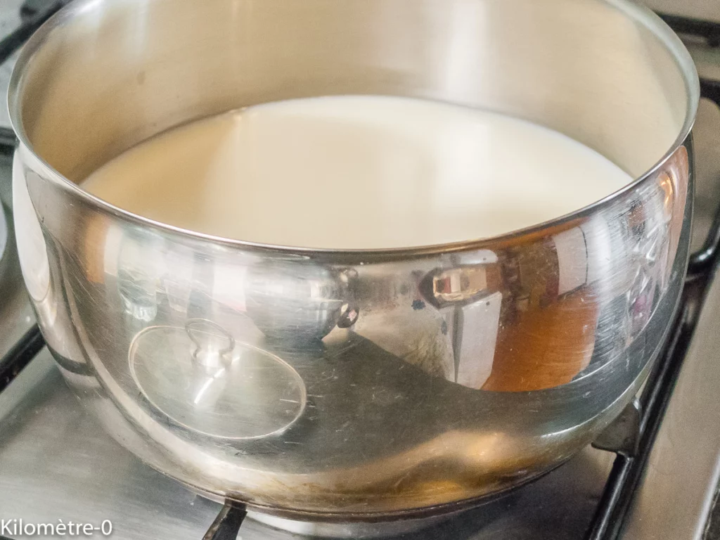 Flan pâtissier sans pâte aux myrtilles - Étape 1
