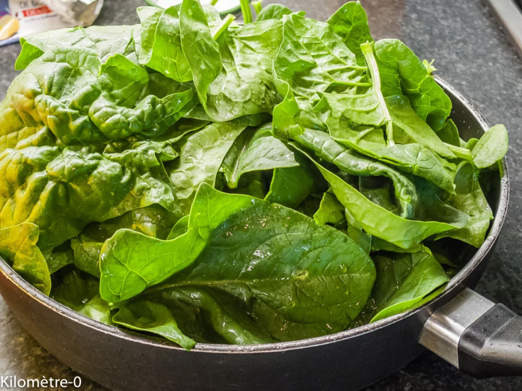 Sardines aux épinards, sauce béchamel - Étape 1