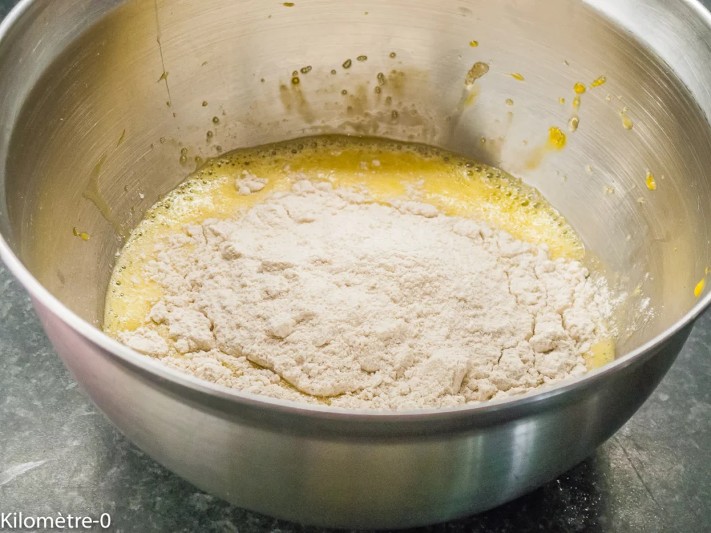 Flan pâtissier sans pâte aux myrtilles - Étape 3