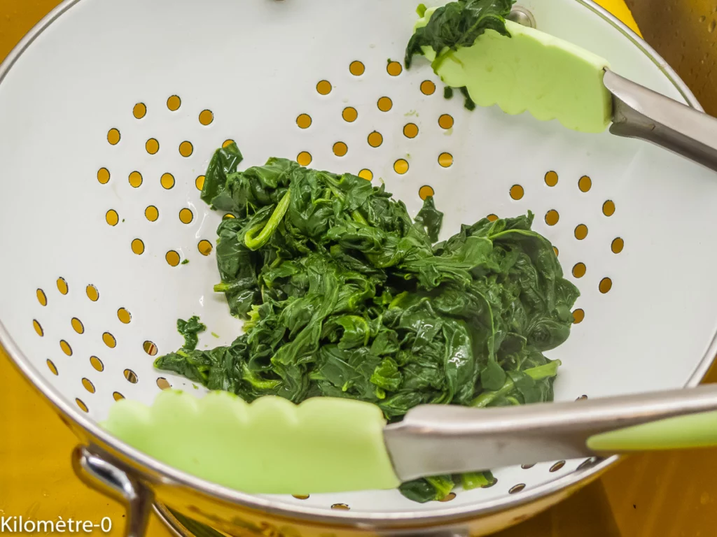 Sardines aux épinards, sauce béchamel - Étape 3