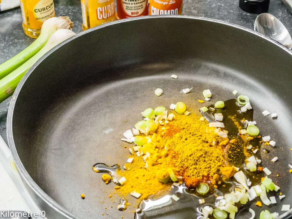 Mhancha salée aux légumes, épices et fêta - Étape 6