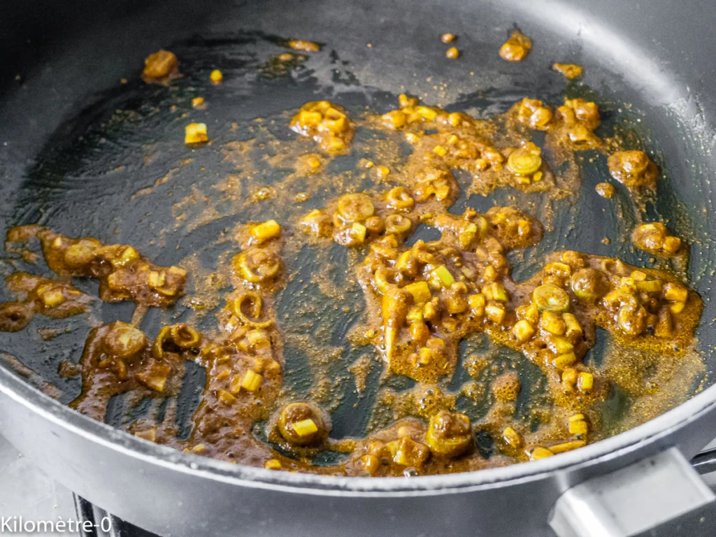 Mhancha salée aux légumes, épices et fêta - Étape 7