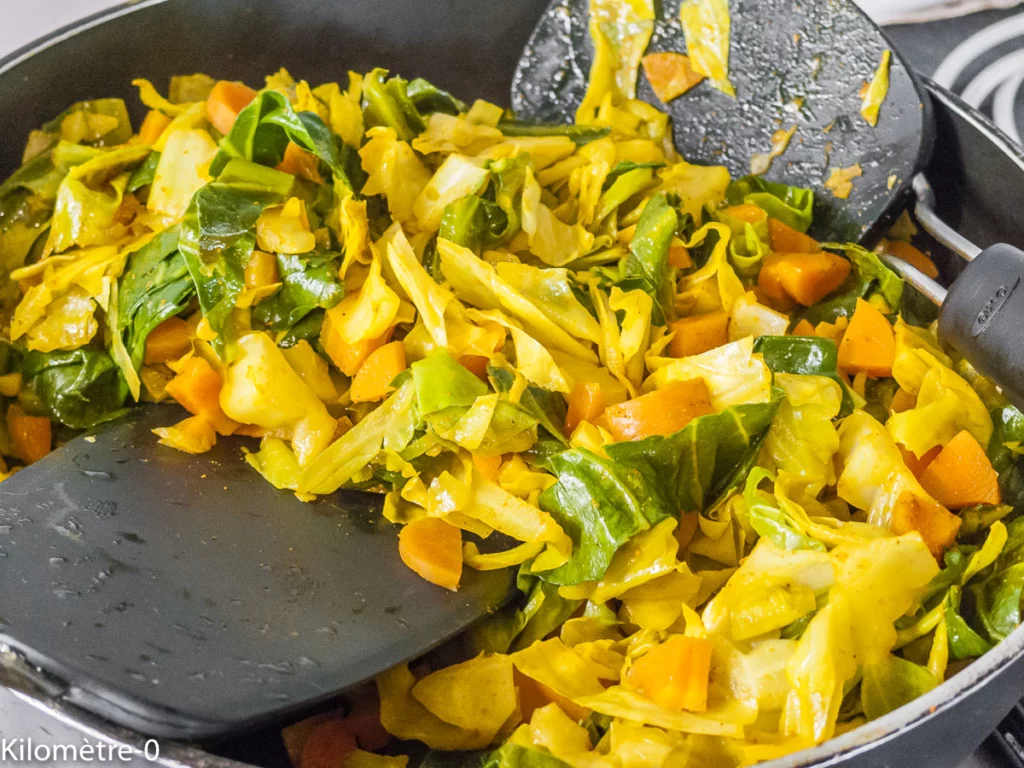 Mhancha salée aux légumes, épices et fêta - Étape 8