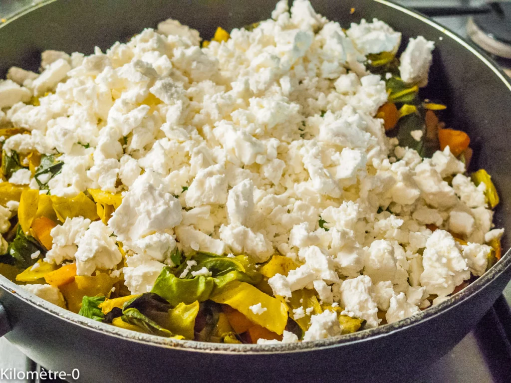 Mhancha salée aux légumes, épices et fêta - Étape 11