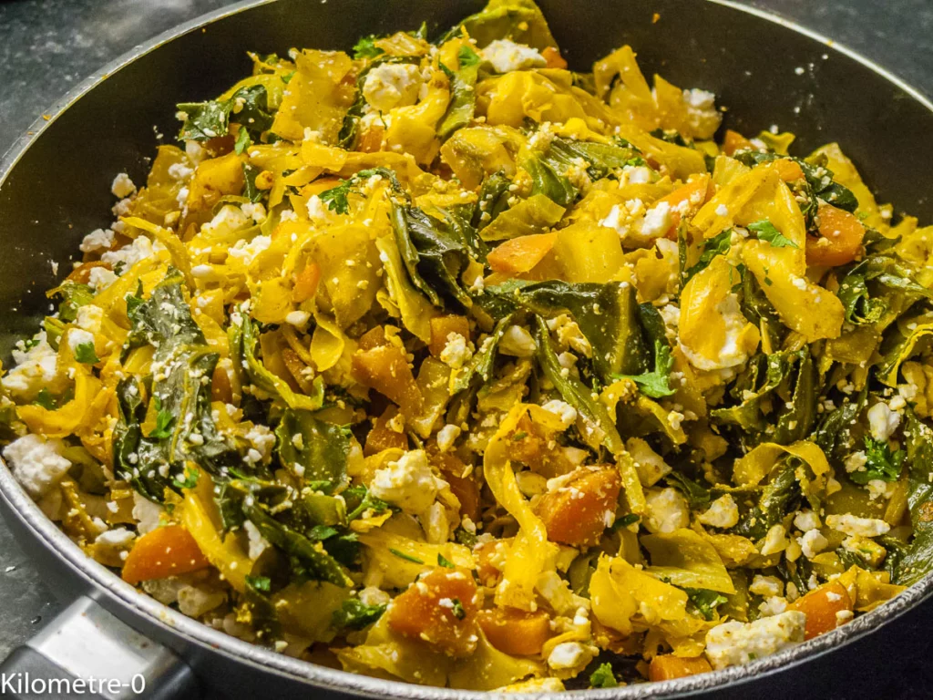 Mhancha salée aux légumes, épices et fêta - Étape 12