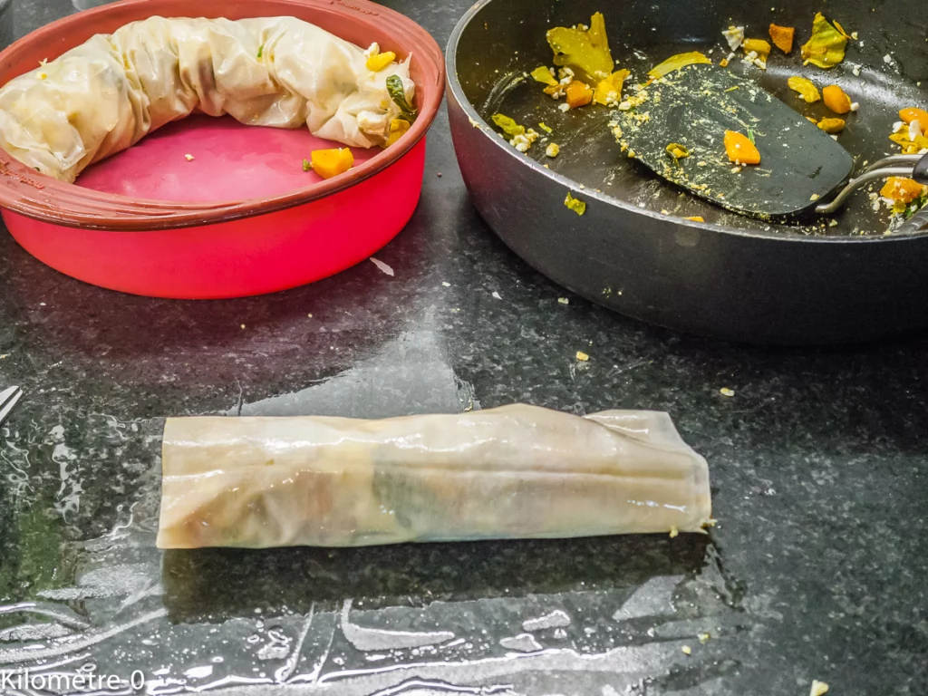 Mhancha salée aux légumes, épices et fêta - Étape 13