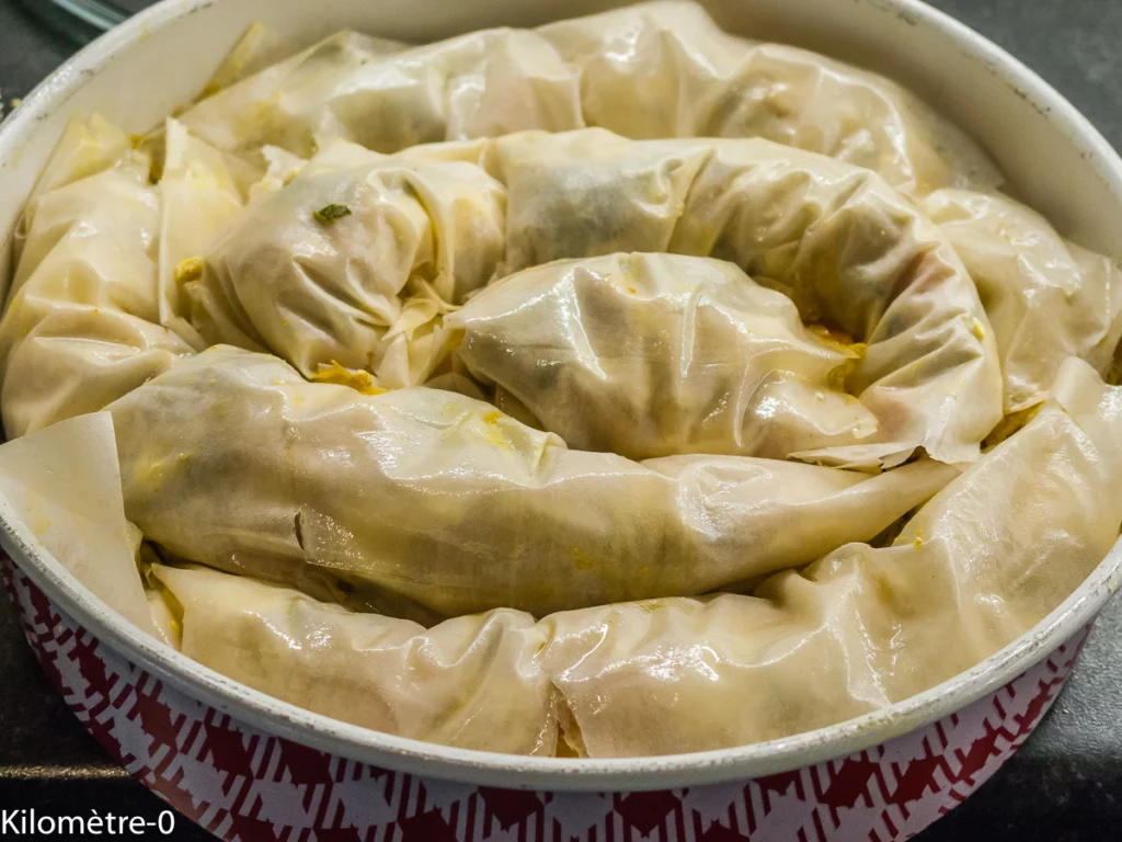 Mhancha salée aux légumes, épices et fêta - Étape 14
