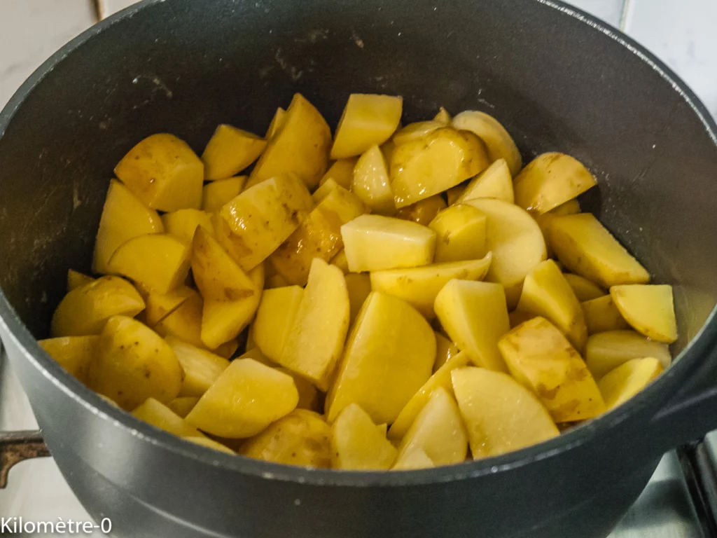 Ailes de poulet sauce barbecue, pommes de terre sautées - Étape 4