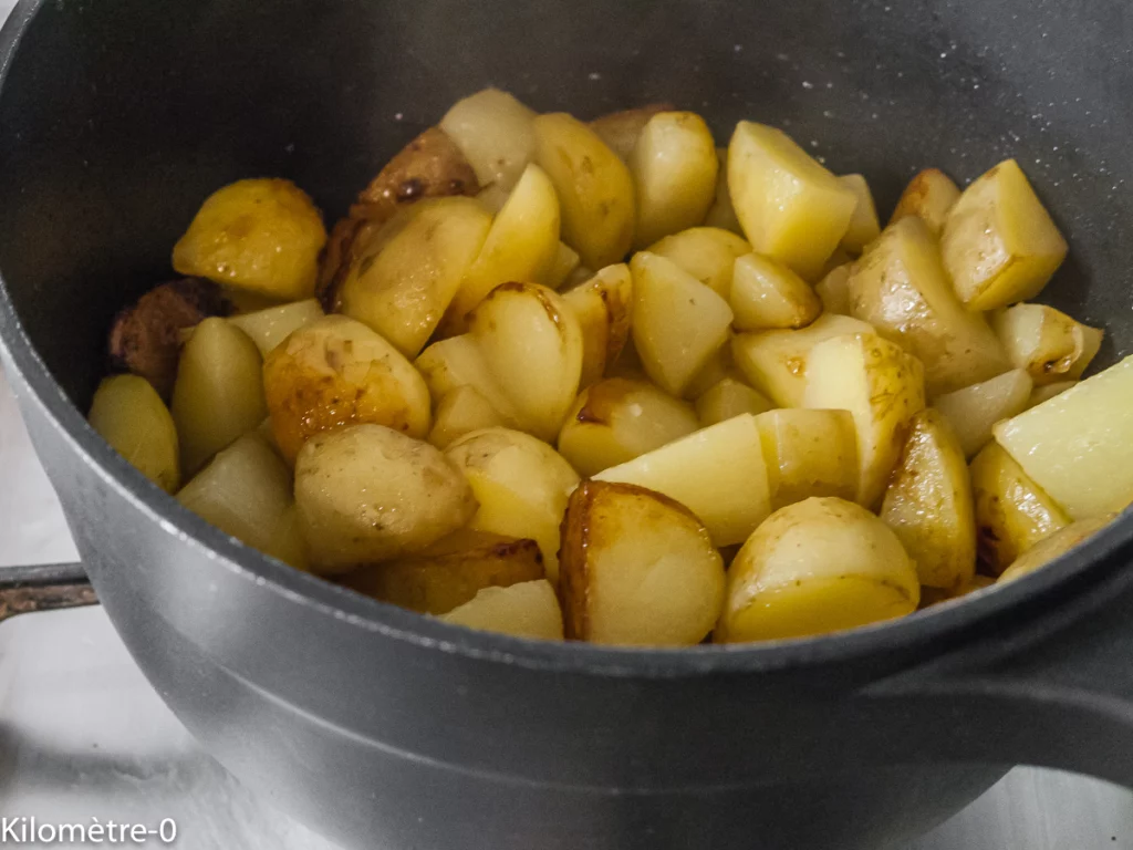 Ailes de poulet sauce barbecue, pommes de terre sautées - Étape 5