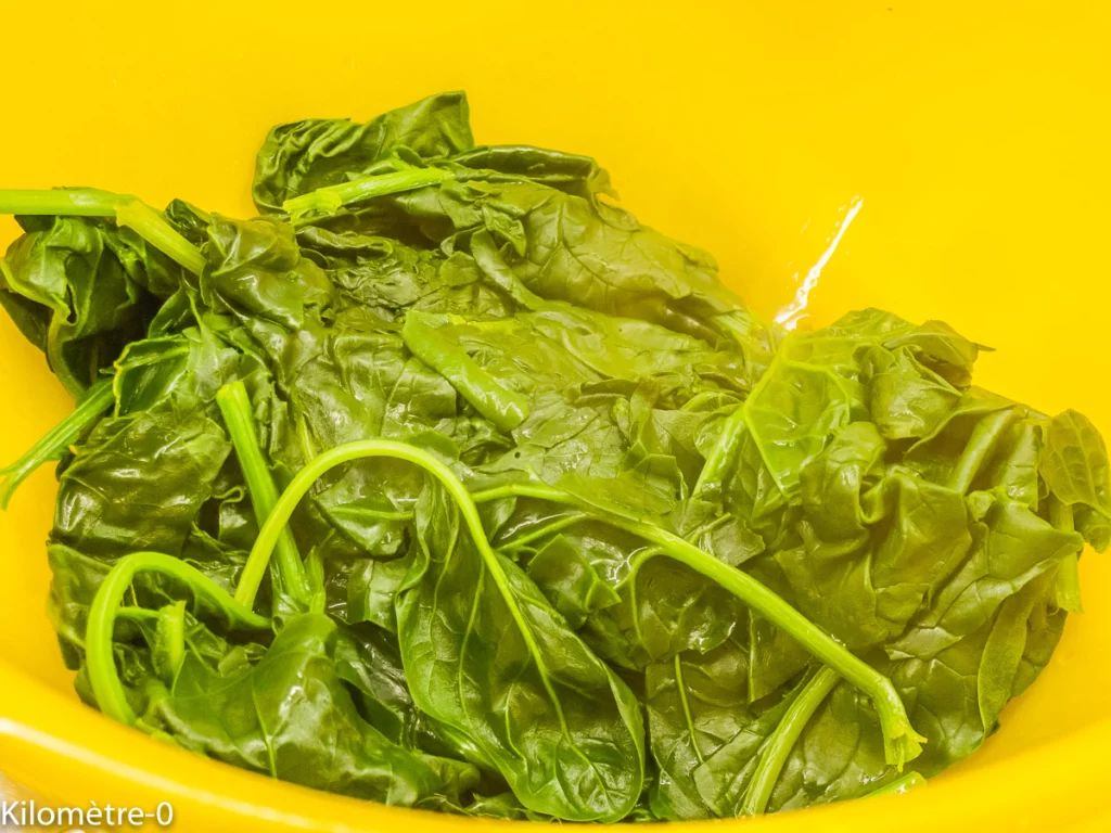 Quiche sans pâte aux épinards et lardons - Étape 3