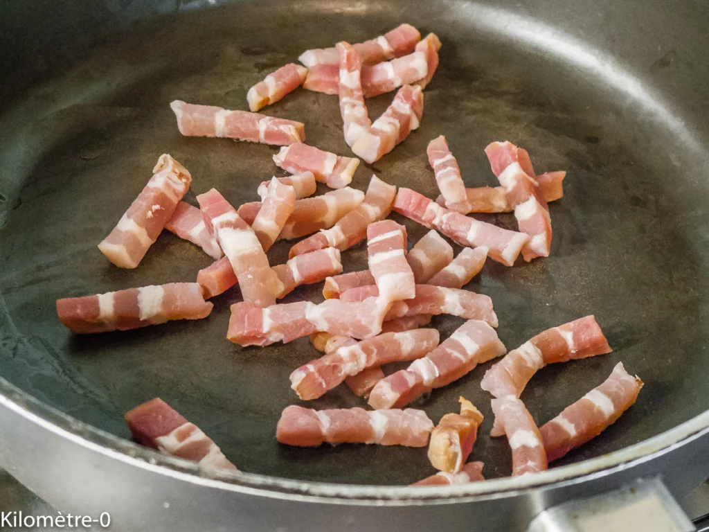 Quiche sans pâte aux épinards et lardons - Étape 5