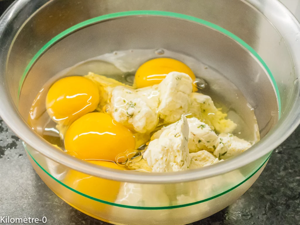 Quiche sans pâte aux épinards et lardons - Étape 7