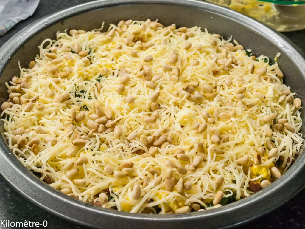 Quiche sans pâte aux épinards et lardons - Étape 13