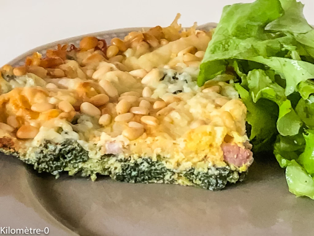 Quiche sans pâte aux épinards et lardons - Étape 15