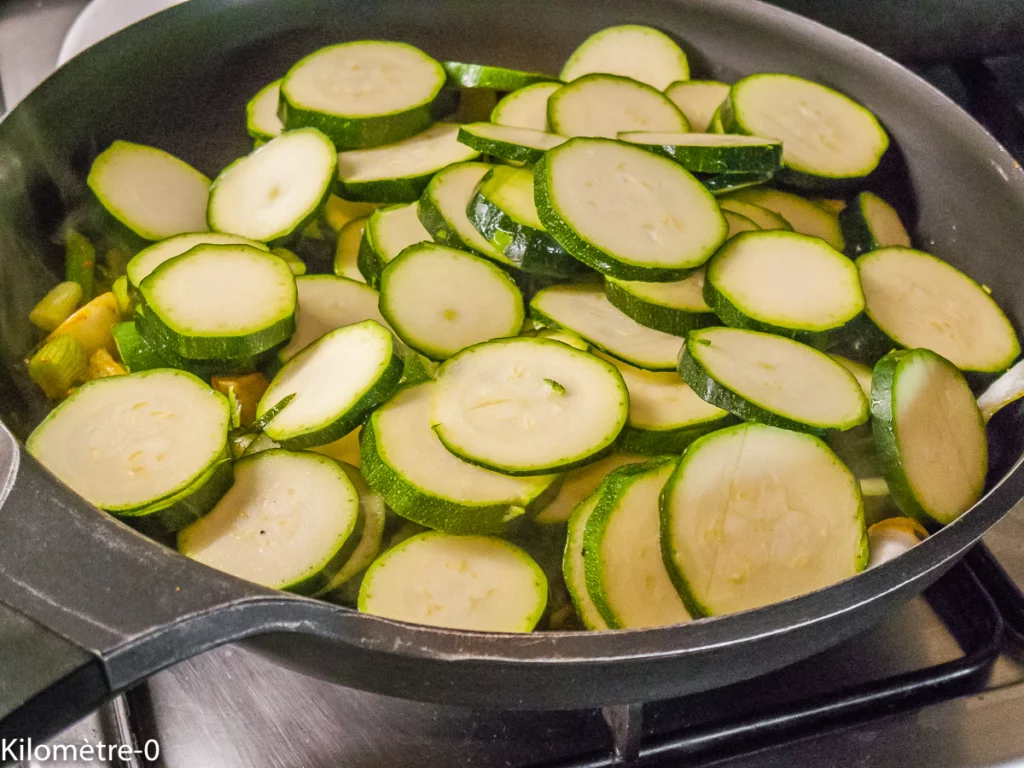 Quiche facile aux courgettes - Étape 3
