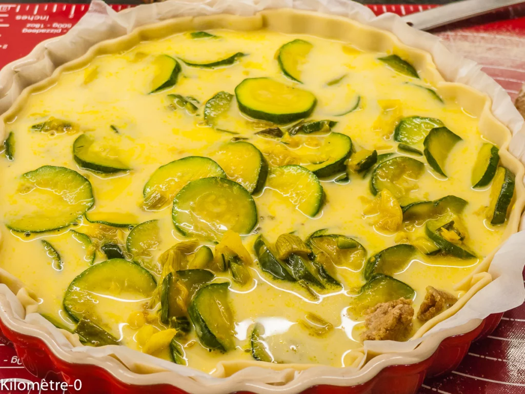 Quiche facile aux courgettes - Étape 6