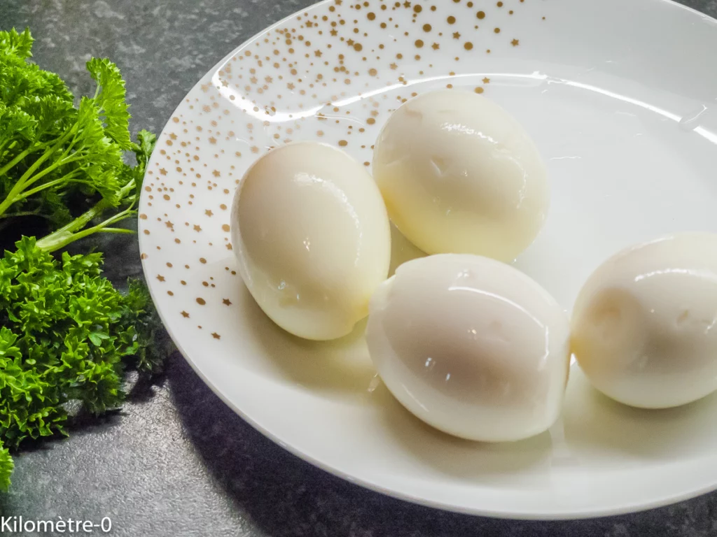 Pâtes et pois chiches aux légumes, œufs et fêta - Étape 6