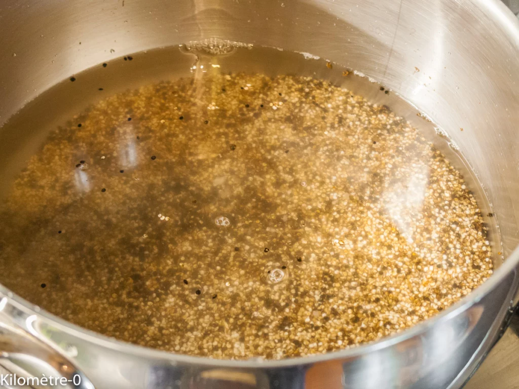 Galette de quinoa aux épinards et orties - Étape 2