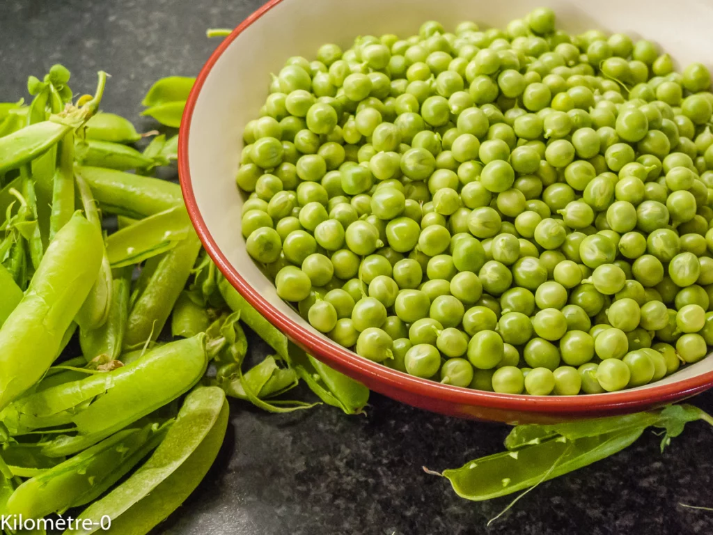 Burger végétarien petits pois, fêta, œuf - Étape 1