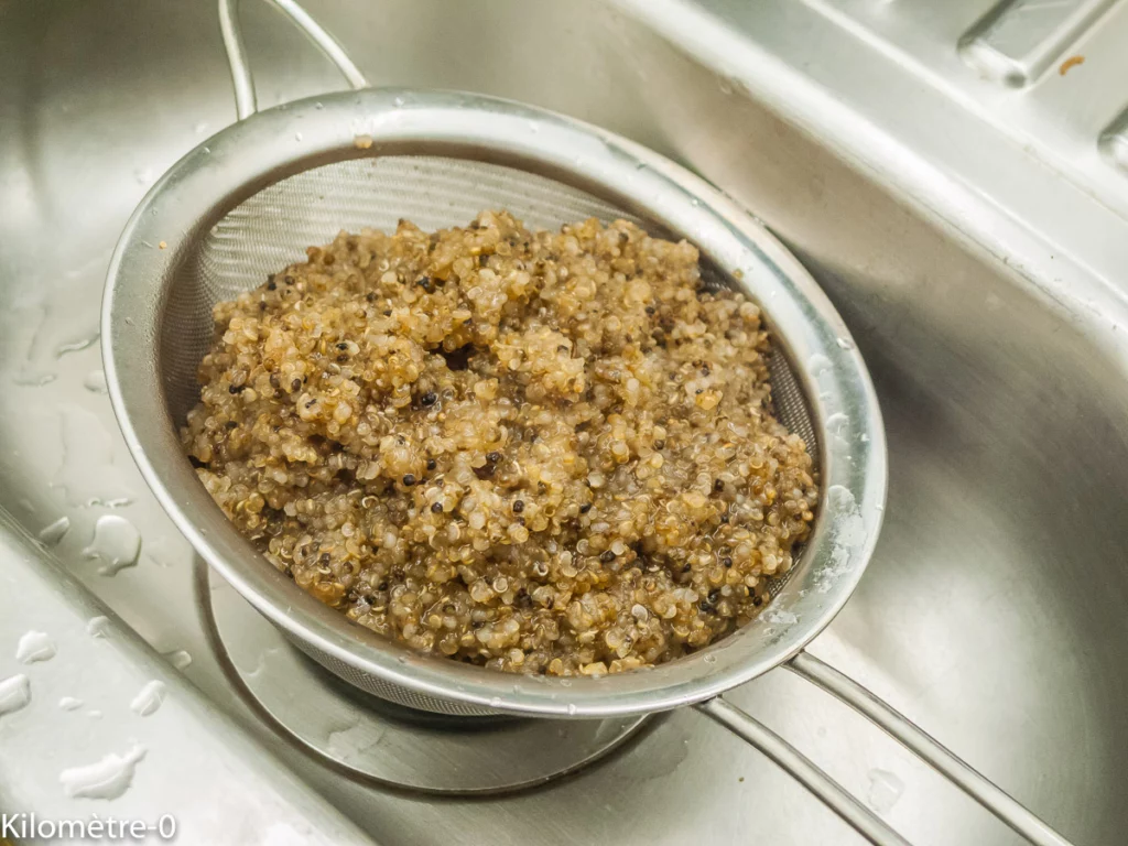 Galette de quinoa aux épinards et orties - Étape 3