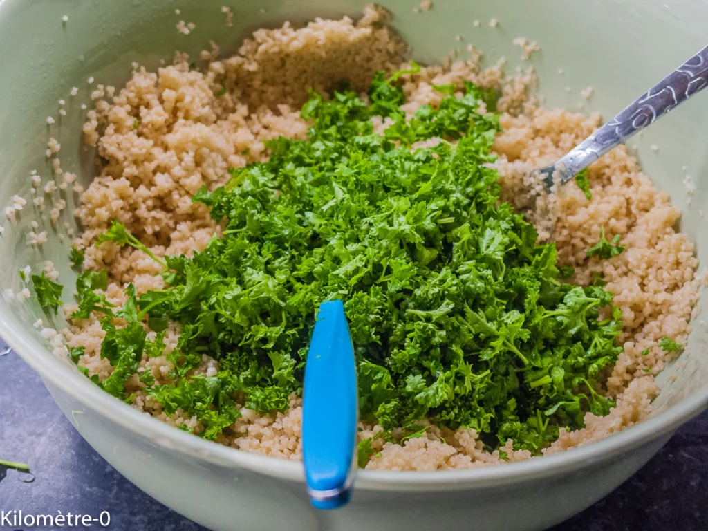 Salade de semoule aux betteraves et fines herbes - Étape 4