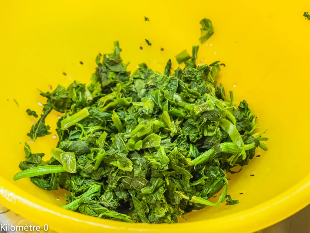 Galette de quinoa aux épinards et orties - Étape 6