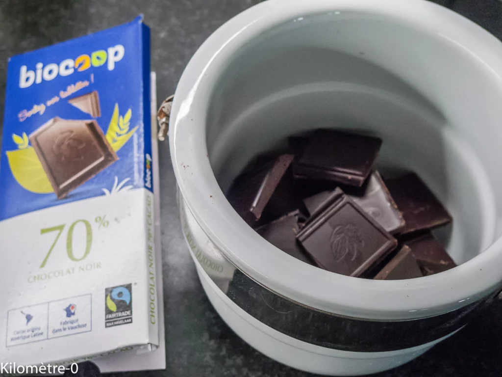 Fondant au chocolat, crème au gingembre - Étape 1