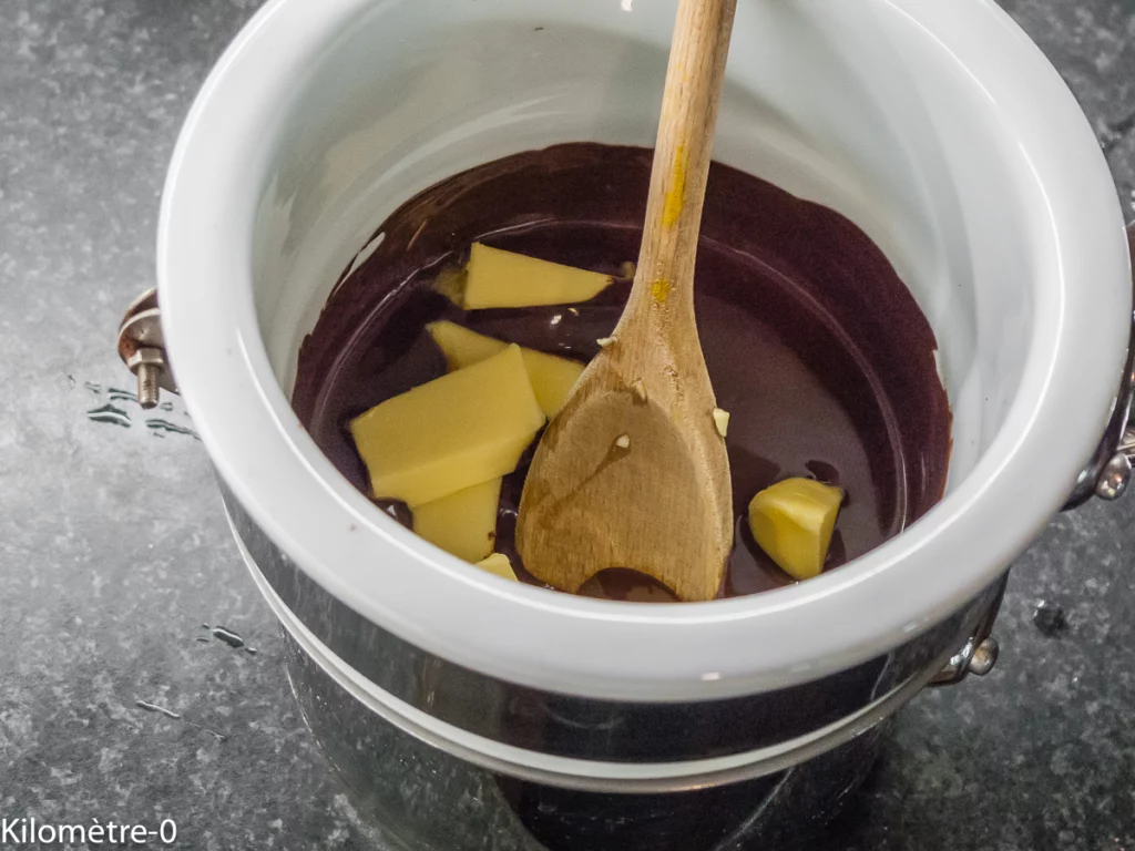 Fondant au chocolat, crème au gingembre - Étape 2