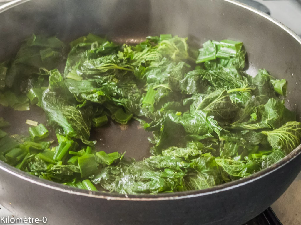 Galette de quinoa aux épinards et orties - Étape 5