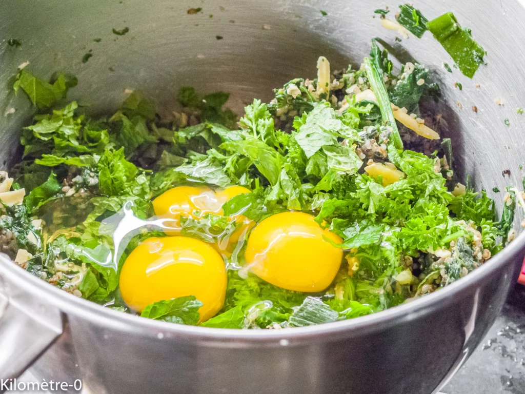 Galette de quinoa aux épinards et orties - Étape 15