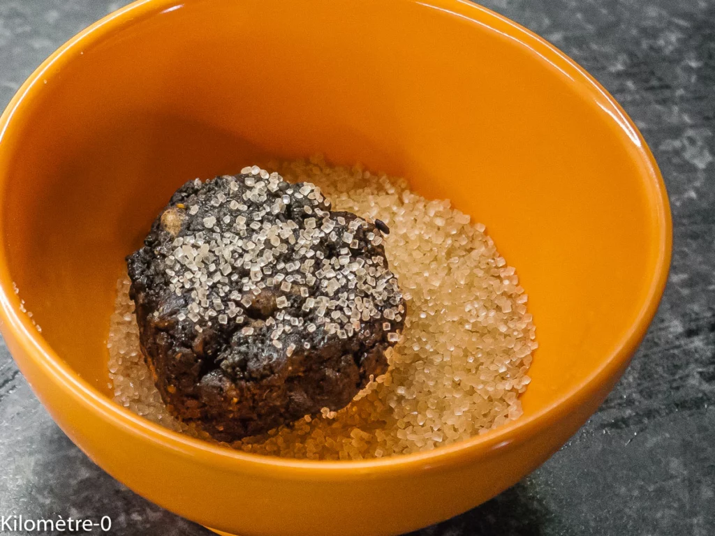 Cookies au sésame noir façon crinkles - Étape 7