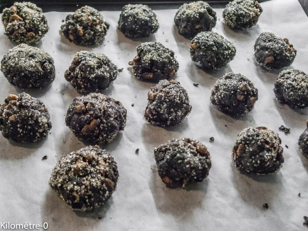 Cookies au sésame noir façon crinkles - Étape 8