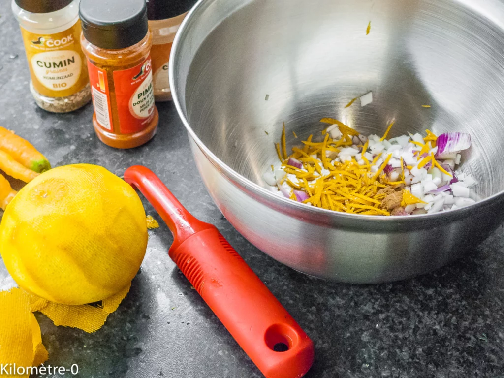 Salade de pois chiches aux carottes rôties - Étape 6