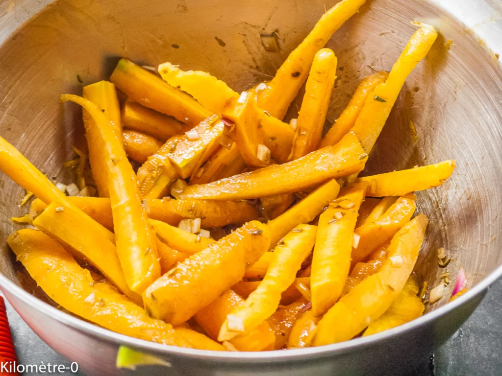Salade de pois chiches aux carottes rôties - Étape 7