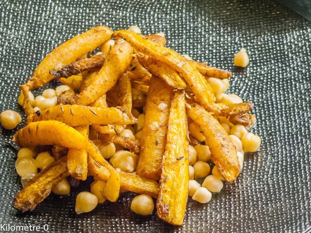 Salade de pois chiches aux carottes rôties - Étape 13