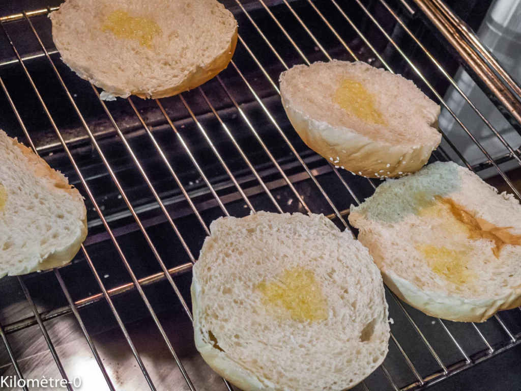 Burger végétarien petits pois, fêta, œuf - Étape 3