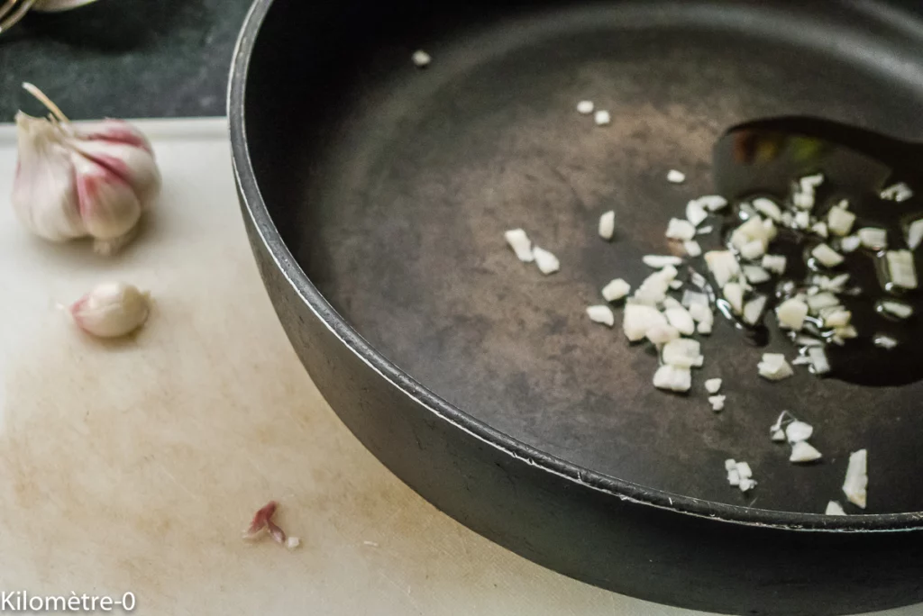 Clafoutis courgettes fêta - Étape 1