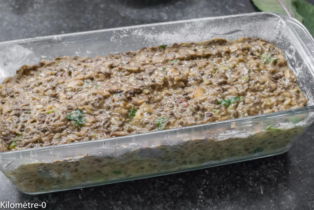 Terrine végétale aux lentilles et champignons - Étape 13