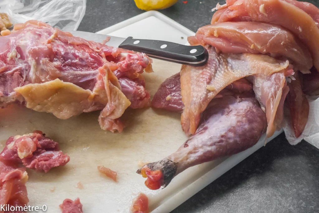 Ragoût de poulet croate (pileći ragu) - Étape 1