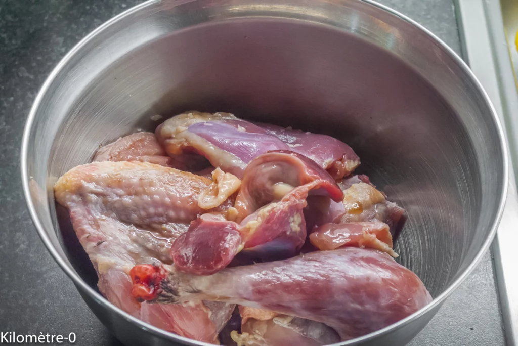 Ragoût de poulet croate (pileći ragu) - Étape 2