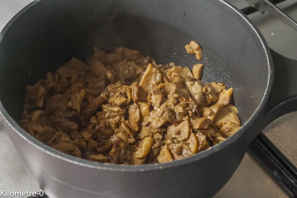 Pizza roulée aux cèpes - Étape 2