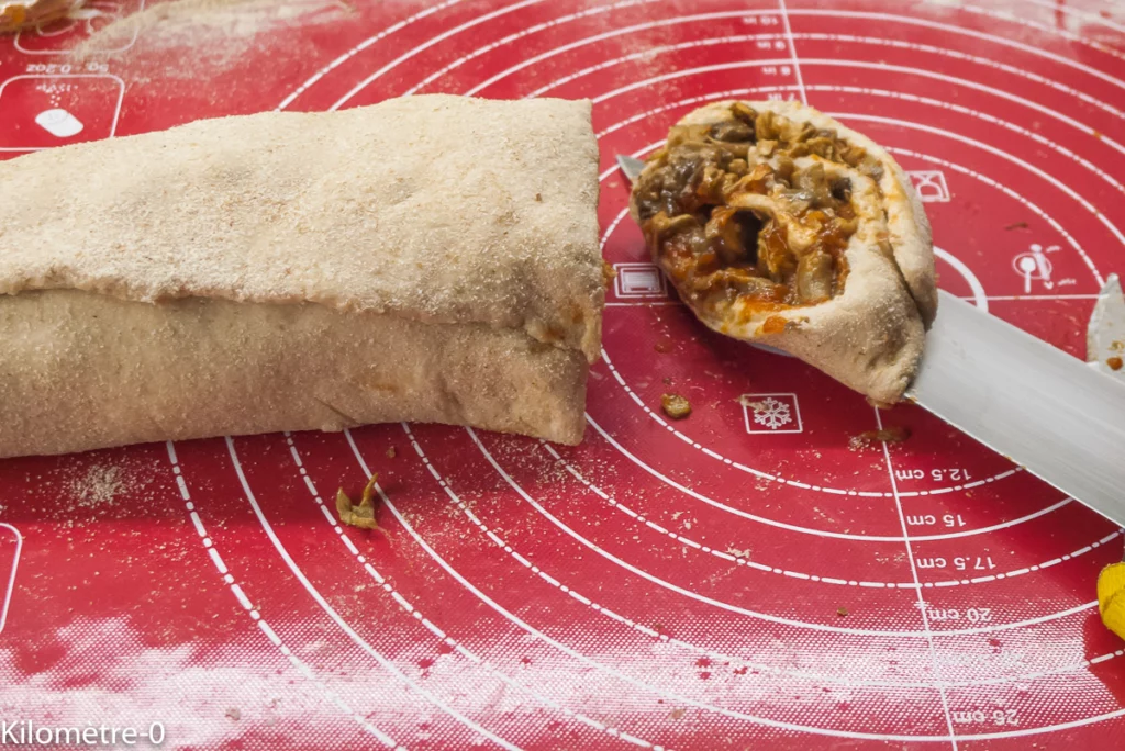 Pizza roulée aux cèpes - Étape 6