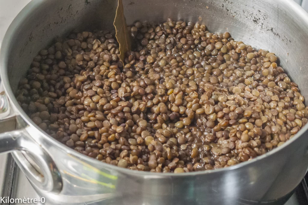 Burger aux lentilles et petits pois - Étape 3