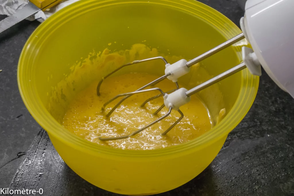 Gâteau moelleux aux framboises - Étape 2