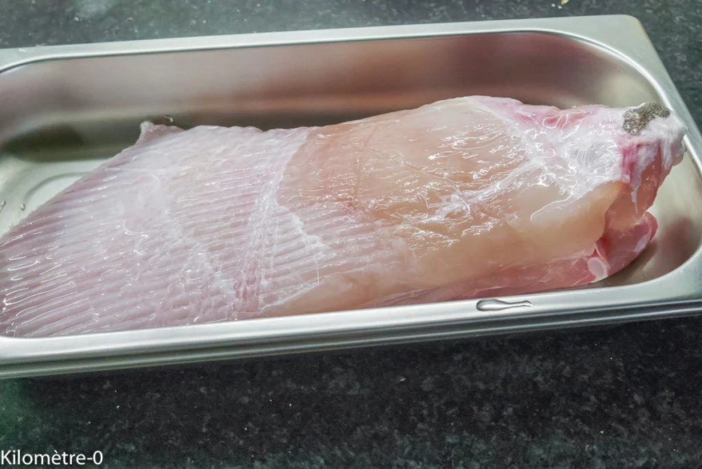 Terrine de raie aux tomates - Étape 1