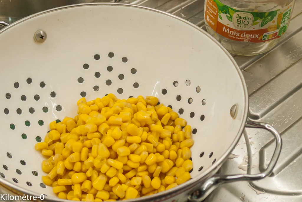 Cake courgette, emmental et maïs - Étape 2