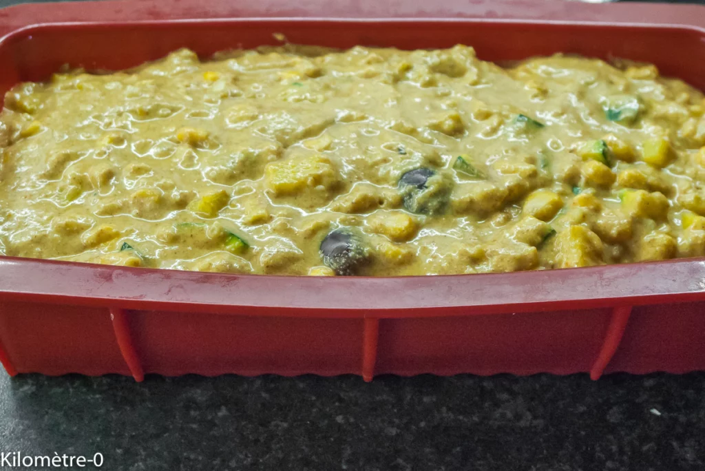 Cake courgette, emmental et maïs - Étape 8