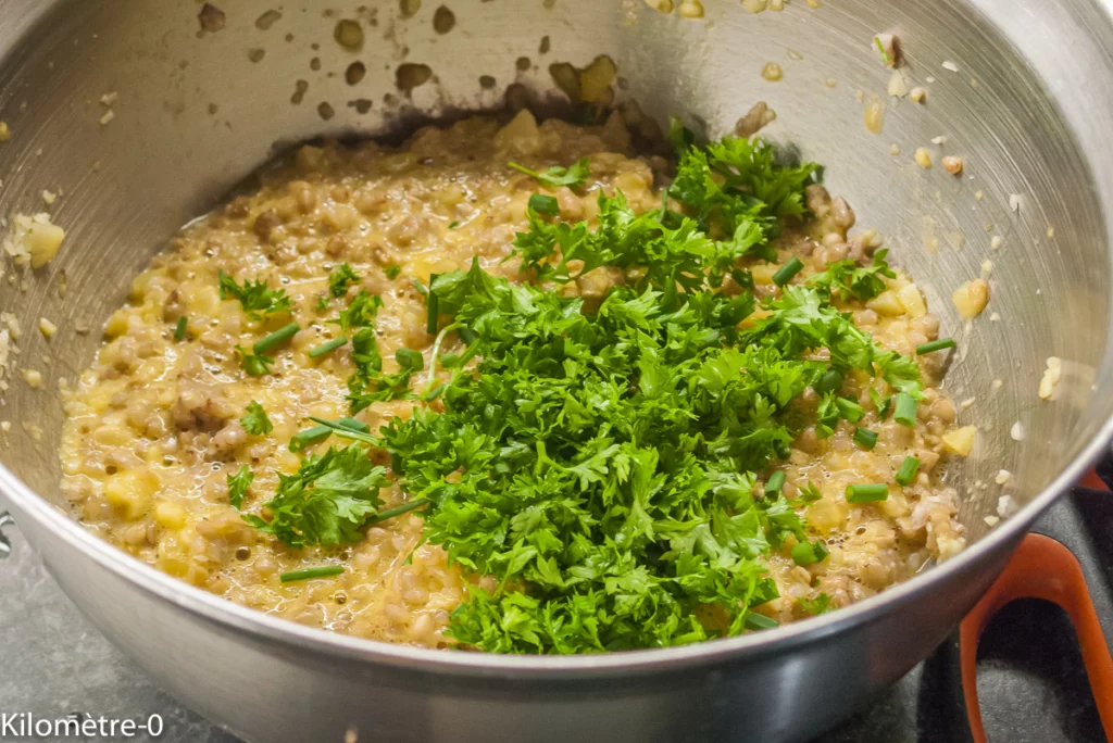 Croquettes de sarrasin aux petits pois et emmental - Étape 5