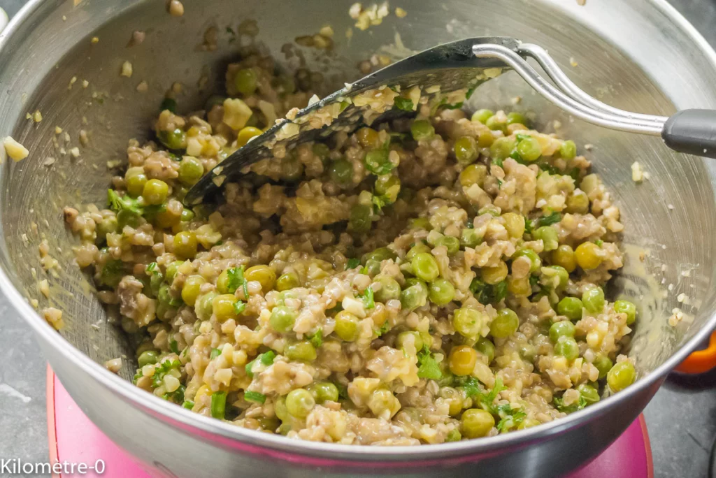 Croquettes de sarrasin aux petits pois et emmental - Étape 7
