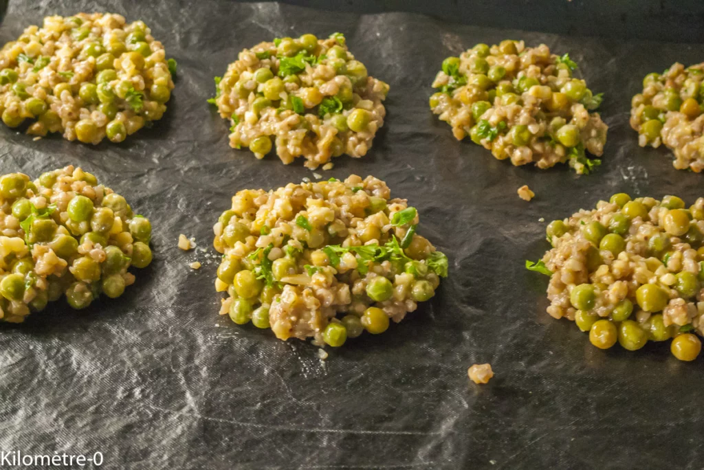 Croquettes de sarrasin aux petits pois et emmental - Étape 8